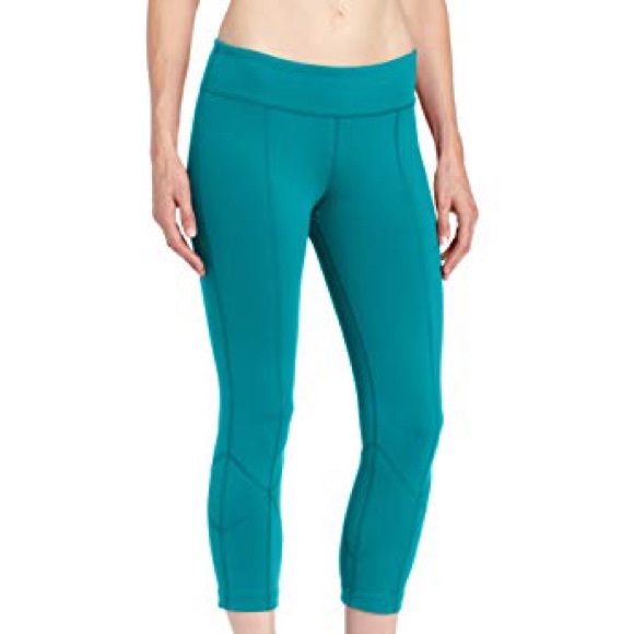 Teal turquoise Prana Prism Capri legging - Picture 2 of 6